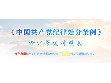 【黨紀(jì)學(xué)習(xí)教育進(jìn)行時】《中國共產(chǎn)黨紀(jì)律處分條例》修訂條文對照表
